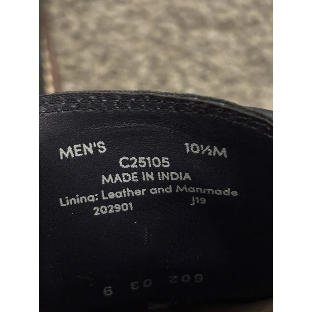 Cole Haan C25105 Tyler Grand Plain Toe Oxford Derby Leather Shoes Size 10.5 Navy